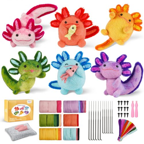 DIY Axolotl Needle Felting