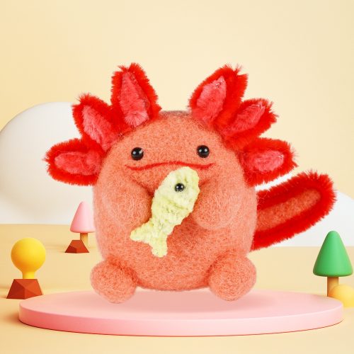 DIY Axolotl Needle Felting