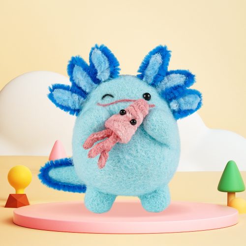 DIY Axolotl Needle Felting