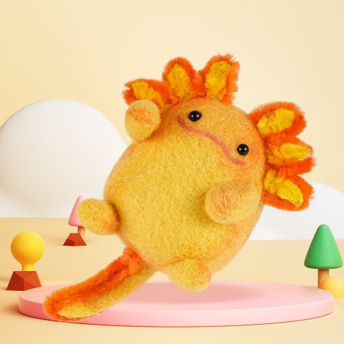 DIY Axolotl Needle Felting