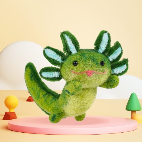 DIY Axolotl Needle Felting
