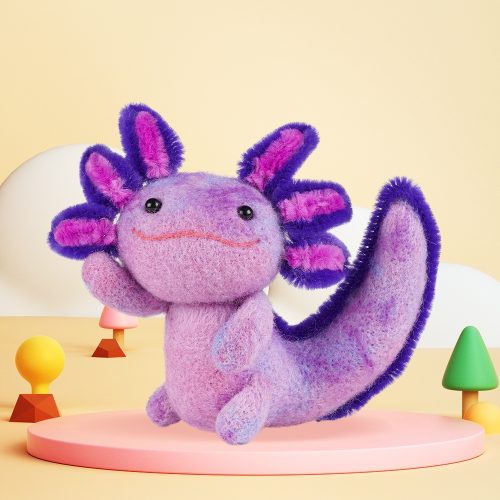 DIY Axolotl Needle Felting