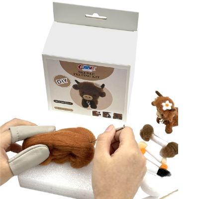DIY Realistic Calf Wool Felting Kit
