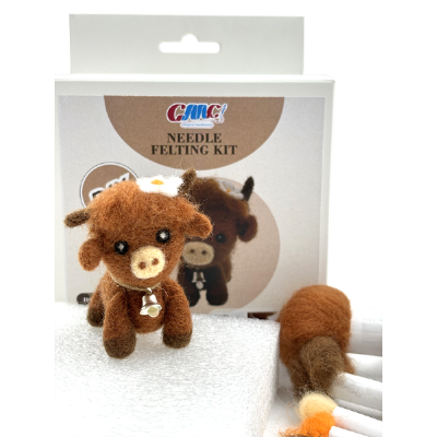 DIY Realistic Calf Wool Felting Kit