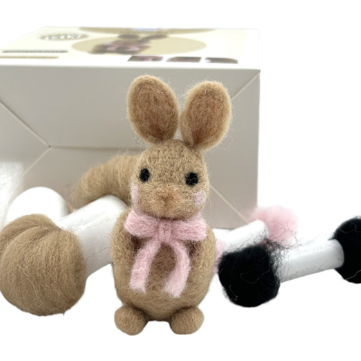 DIY Wool Felt Rabbit Needle Felting Kit