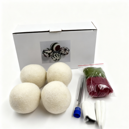 DIY Wool Christmas Ball Felt Craft Kit