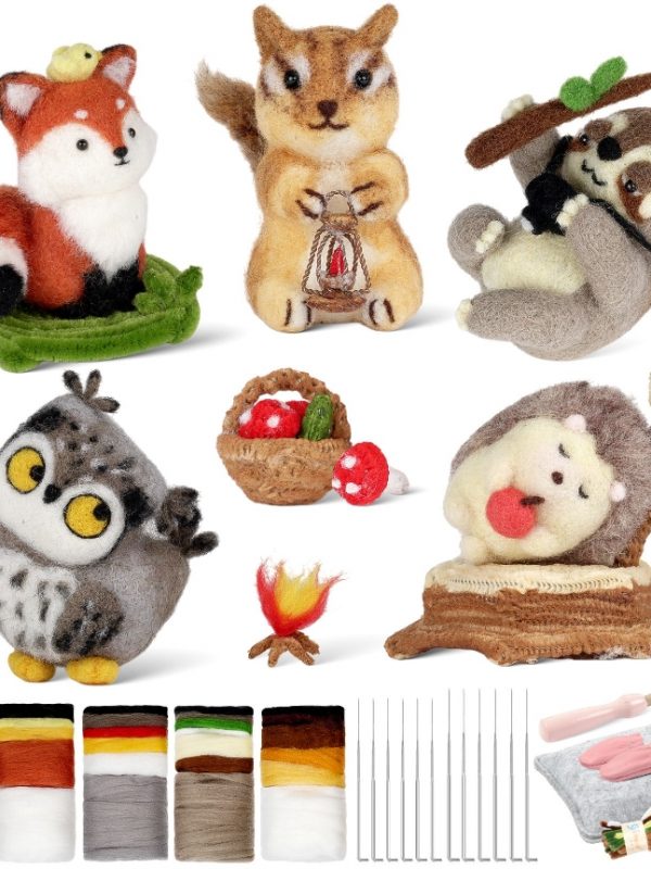 DIY Woodland Creature Felting Set