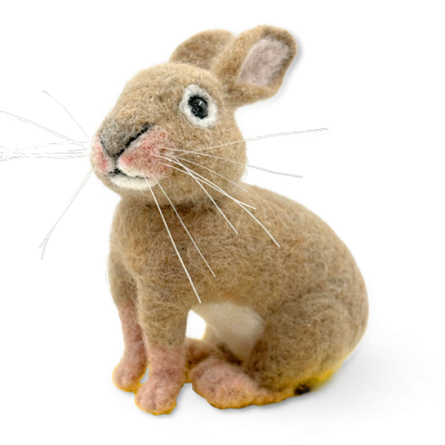 DIY rabbit Needle Felting