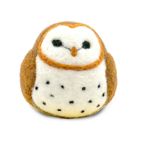 DIY owl Needle Felting