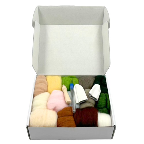 DIY Wool Felting Craft Kit (14 Colors)