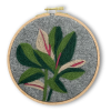 DIY Woolen Plant Embroidery Hoop Material Kit