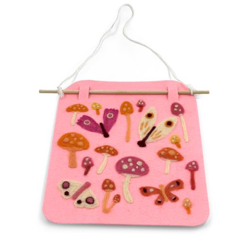 DIY  Needle felting Wall Hanging