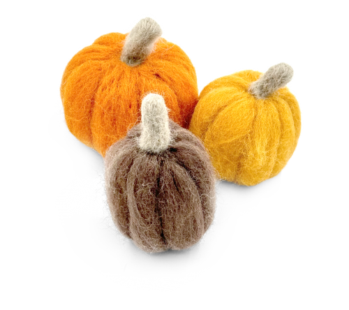 DIY pumpkin  Needle Felting