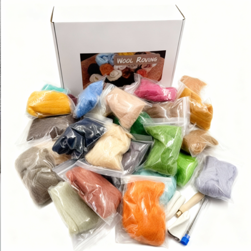 DIY Wool Felting Craft Kit (30 Colors)