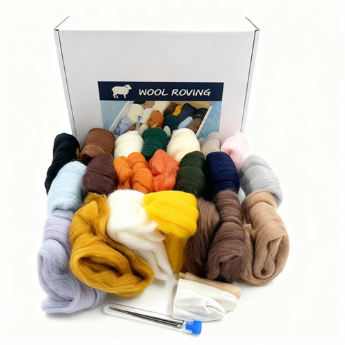 DIY Wool Felting Craft Kit (20 Colors)