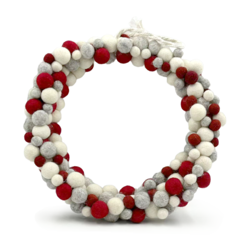 DIY Felt Ball Wreath Felting Kit