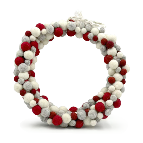 DIY Felt Ball Wreath Felting Kit